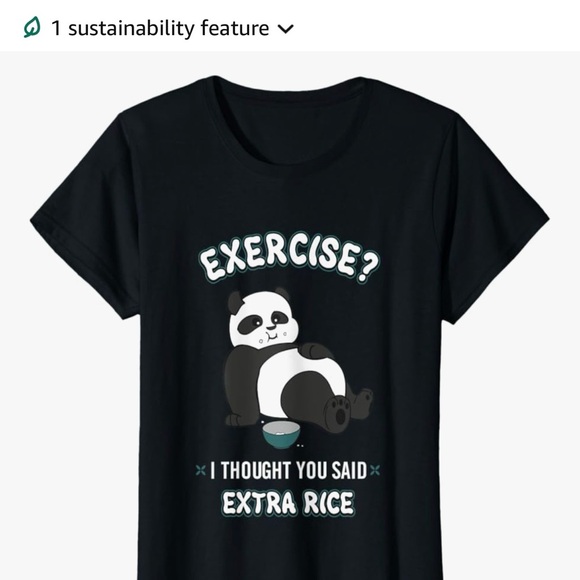 Black Panda Graphic T-Shirt - Picture 2 of 7